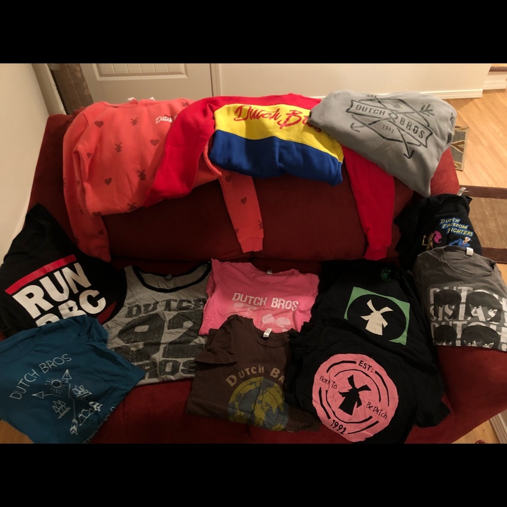 Dutch Bros. Assorted T-shirt’s, tanks, sweatshirts